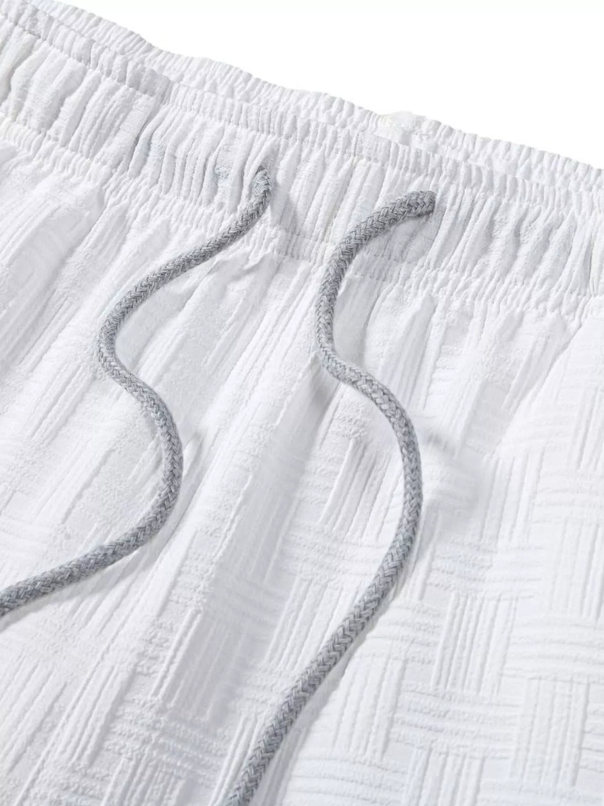 Men’s Textured Drawstring Shorts