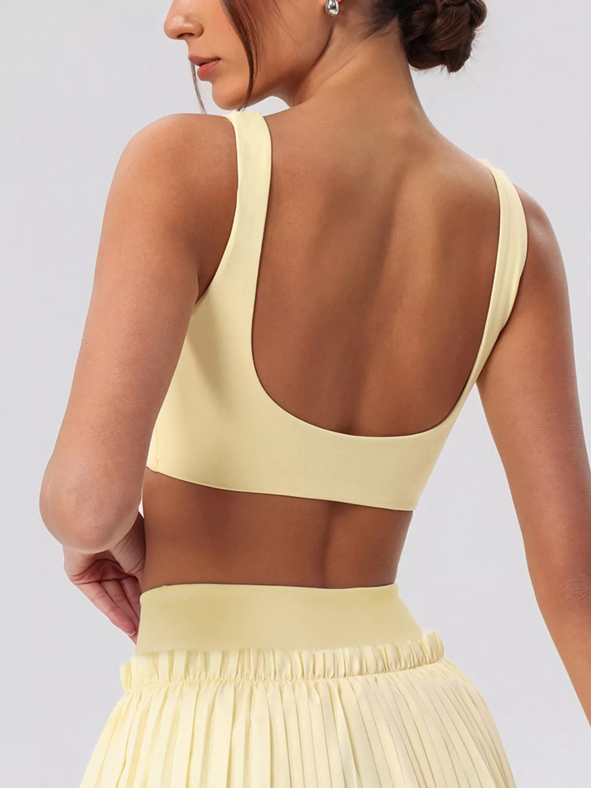 Pleated Skirt & Sleeveless Active Set