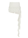 Women's unlined layered short skirt