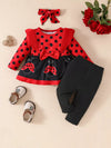 Storybook Ruffled Top and Pants Set with Headband — product view 5