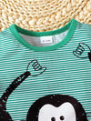 Storybook Monkey Striped Top and Shorts Set — product view 5