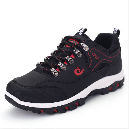 Men's Color-Block Hiking Shoes – Lightweight Outdoor Trail Sneakers