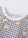 Little Orbit Bear Print T-Shirt and Denim Shorts Set — product view 2