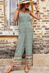 Celeste Bohemian Spaghetti Strap Low Back Jumpsuit — product view 2