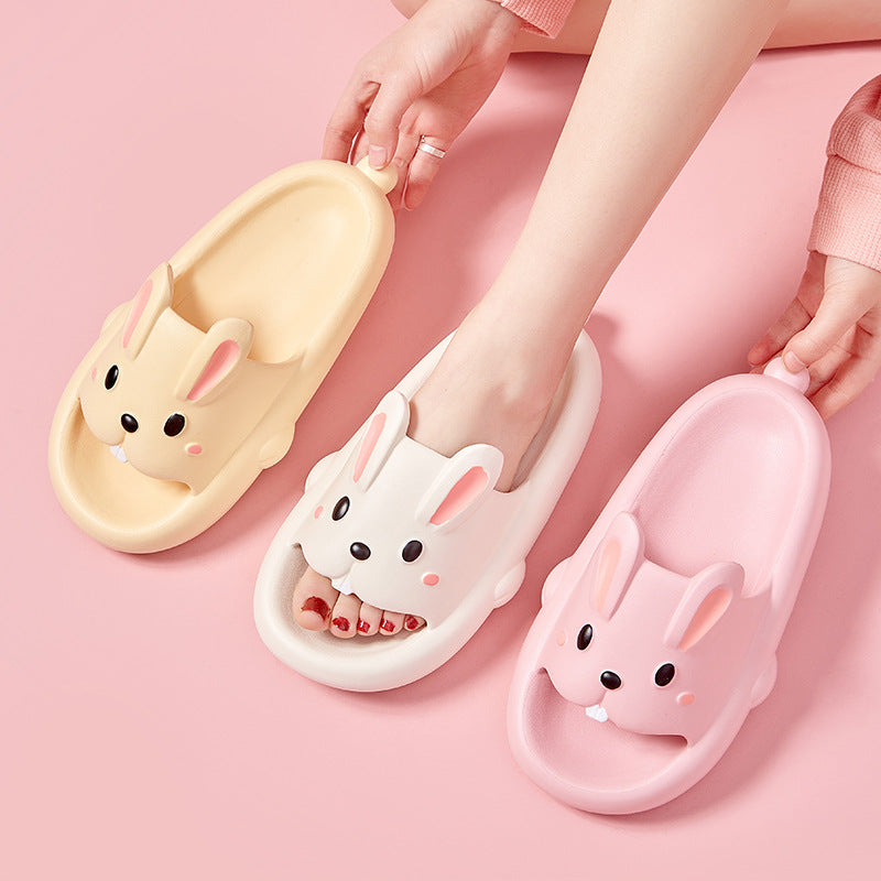 Kids & Women's Cute Rabbit Slippers | Breathable Non-Slip EVA Flip-Flops
