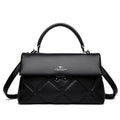 Premium Crossbody Handbag - Synthetic Leather Shoulder Bag with Multiple Compartments