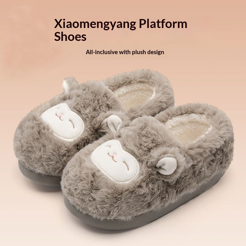 Fuzzy Indoor Slippers for Couples – Non-Slip TPR Sole, Faux Fur Lining, Coral Fleece Upper | Unisex House Shoes