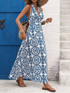 Isla Printed Halter Neck Maxi Dress — product view 3