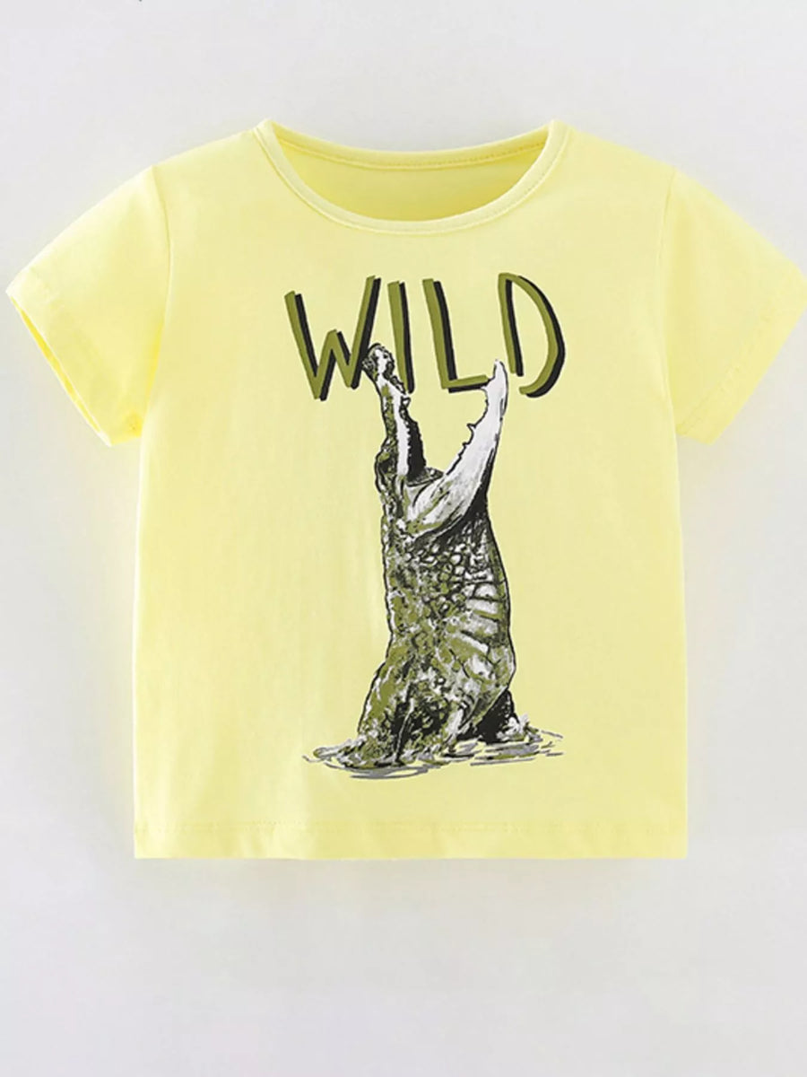 North Star Wild Crocodile Graphic Short-Sleeve T-Shirt