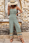 Celeste Bohemian Spaghetti Strap Low Back Jumpsuit — product view 1