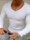 Nightfall Textured V-Neck Sweater — color or detail view 3