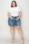Judy Blue Quinn High-Rise Slim Denim Shorts — product view 7