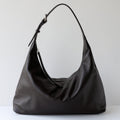 Women's Genuine Leather Tote Shoulder Bag – Commuter Handbag with Zipper Pockets