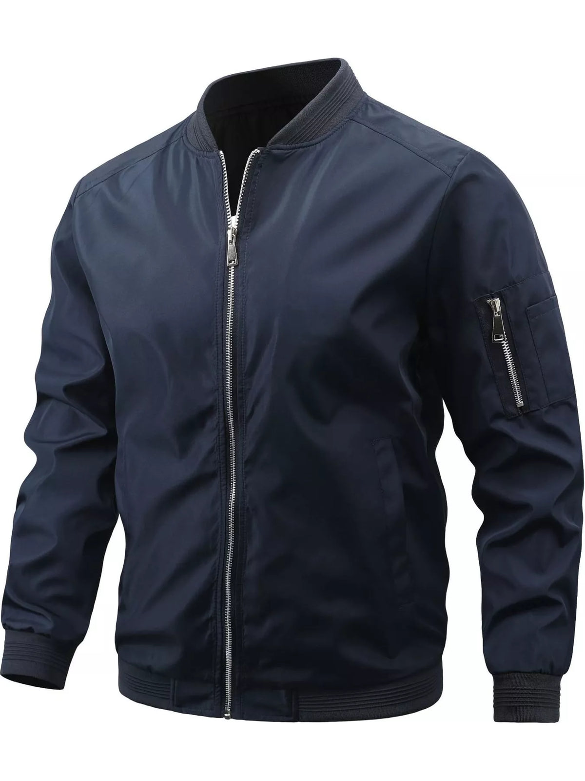 Men's Lightweight Bomber Jacket with Sleeve Pocket — photo 43