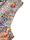Solene Paisley Print Tie Neck Sleeveless Midi Dress — product view 9