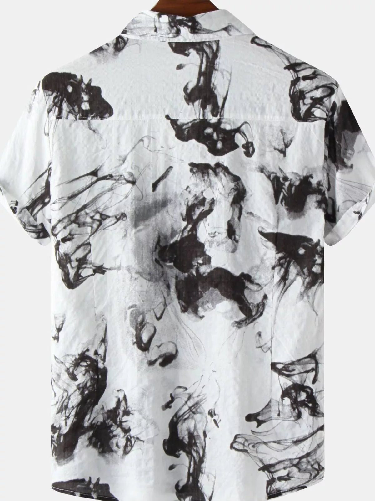 Ink-Wash Short-Sleeve Shirt