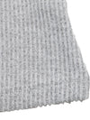 Grey lace-trim long-sleeve Henley top for women