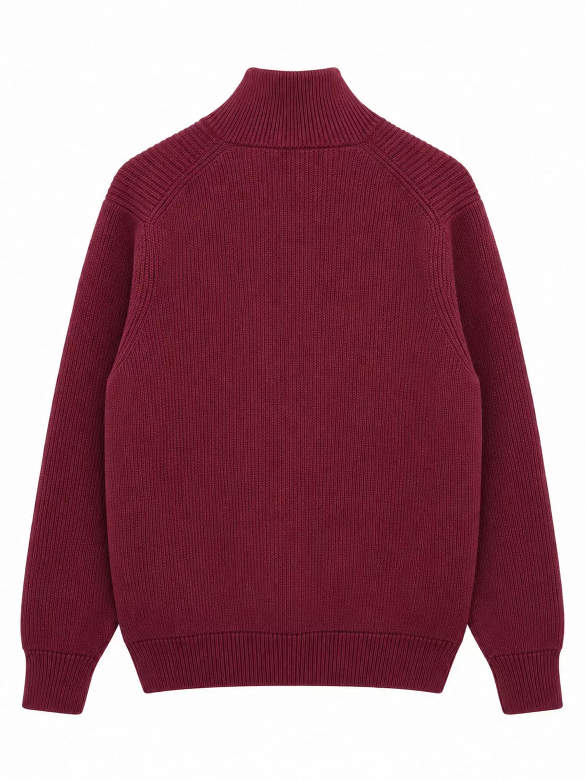 Men's Ribbed Zip-Up Knit Cardigan — photo 29