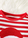 Meadow Days Christmas Santa Striped Snap-Leg One-Piece — product view 3