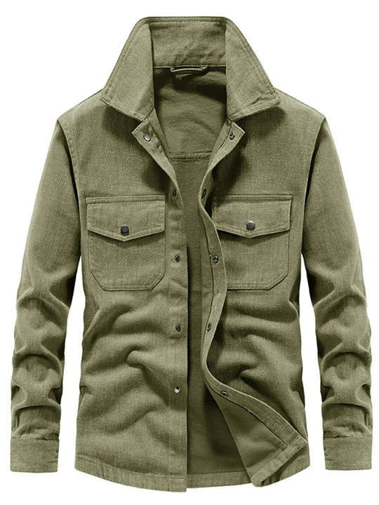 Another view: Men's Dual Chest-Pocket Shacket