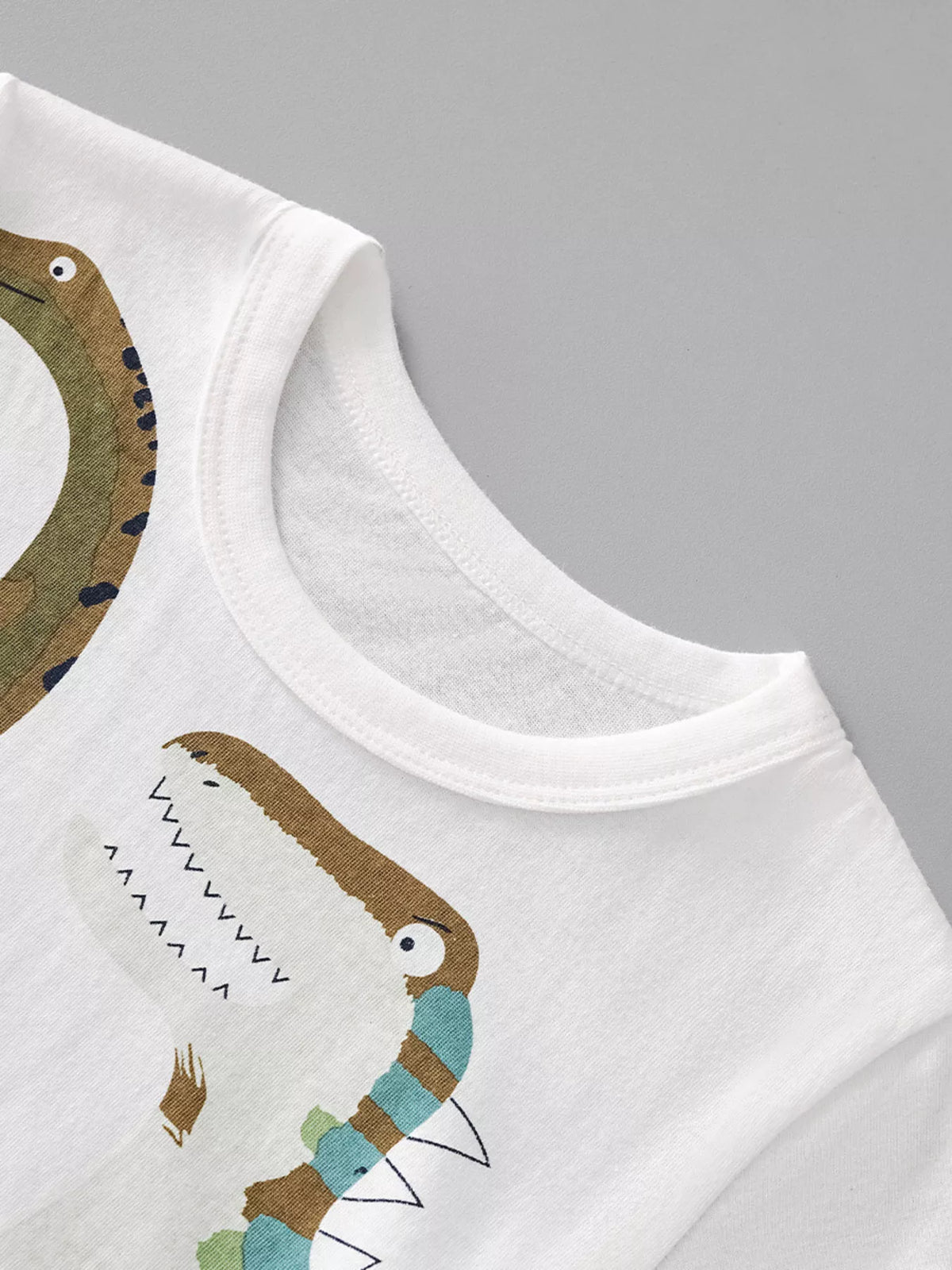 Bluebird Lane Dinosaur Crewneck Short-Sleeve T-Shirt