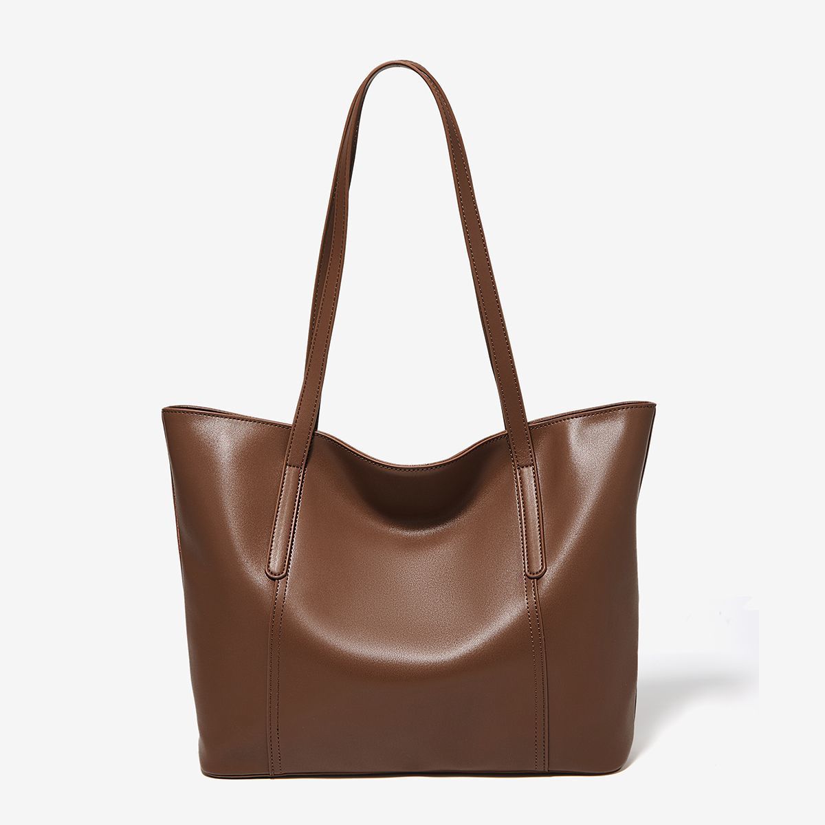 Women's Luxury Large-Capacity Leather Shoulder Bag | Urban Minimalist Tote