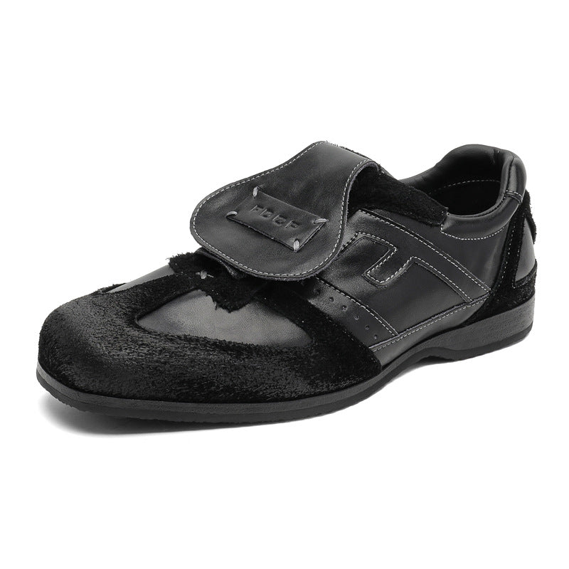 Men's Minimalist Derby Shoes | Microfiber Lace-Up Casual Dress Shoes for Men