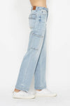 Judy Blue Wren High-Rise Straight Cargo Jeans — product view 7