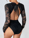 Dahlia Lace Long-Sleeve Bodysuit — product view 5