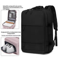 Men's Waterproof Laptop Backpack | Travel & Business Nylon Bag with Dry-Wet Separation