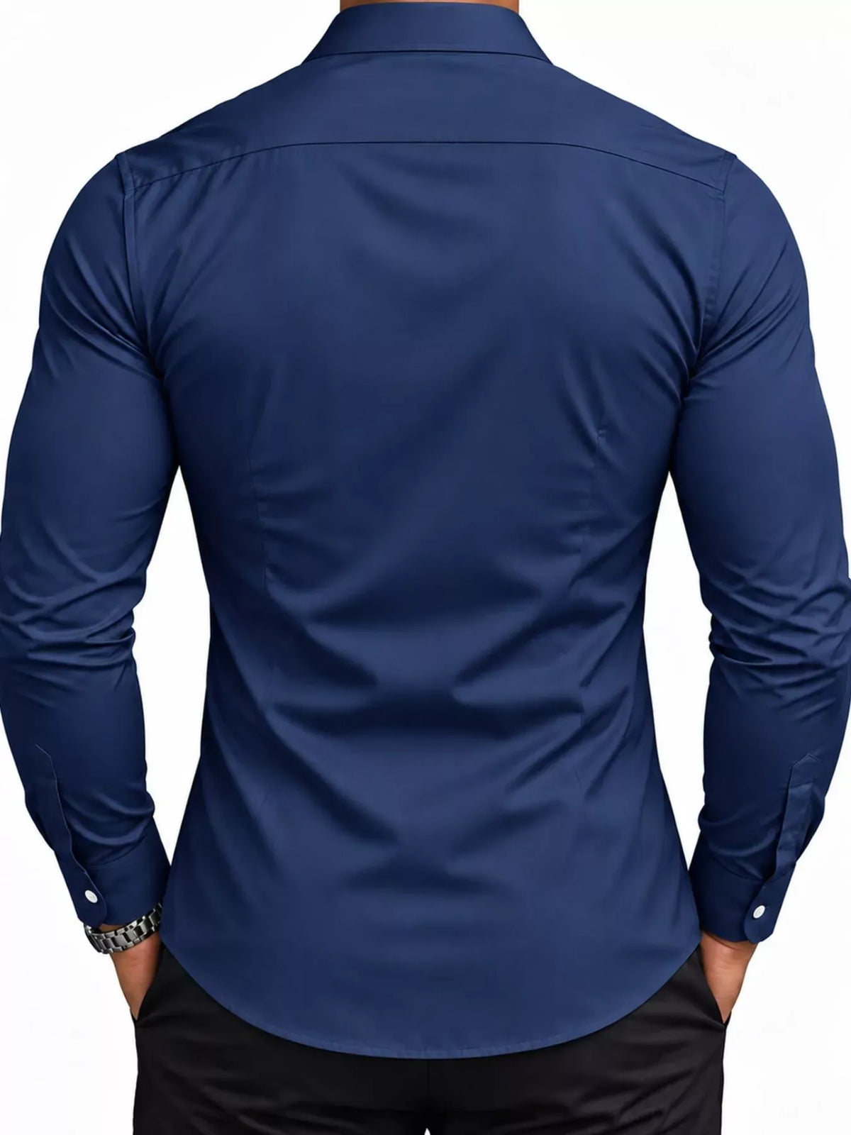 Men's Slim-Fit Long-Sleeve Button-Down Shirt — photo 18