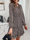 Dahlia Ruffle Hem Tie Neck Mini Dress — product view 4