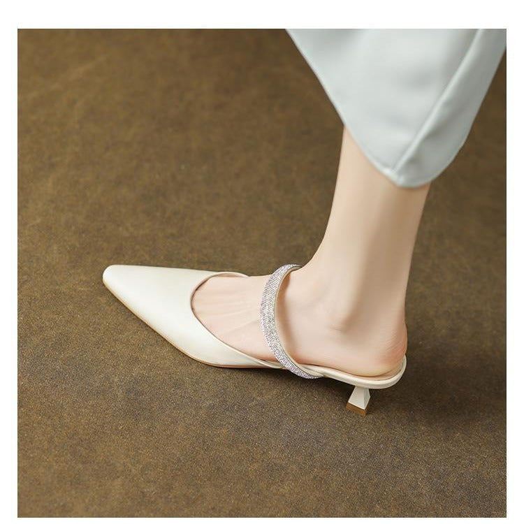 Women's Rhinestone Stiletto Heels – Closed Toe Dress Shoes | Sarah Express