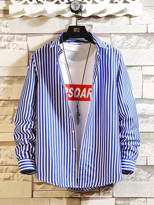 Another view: Regatta Stripe Stretch Shirt — Extended Sizing