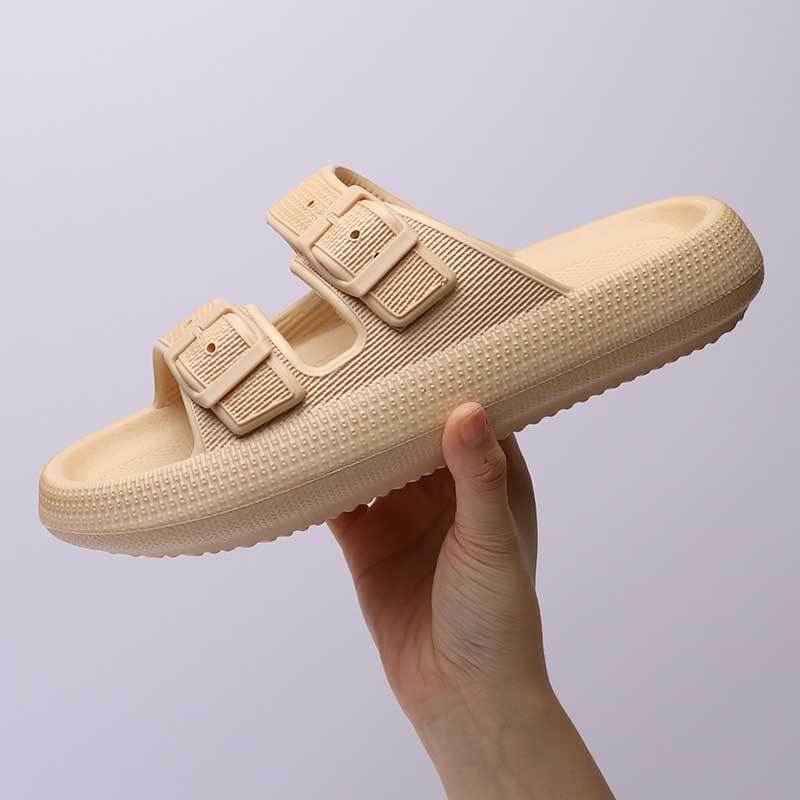 Women's Platform Buckle Sandals - Soft EVA Sole Summer Slippers