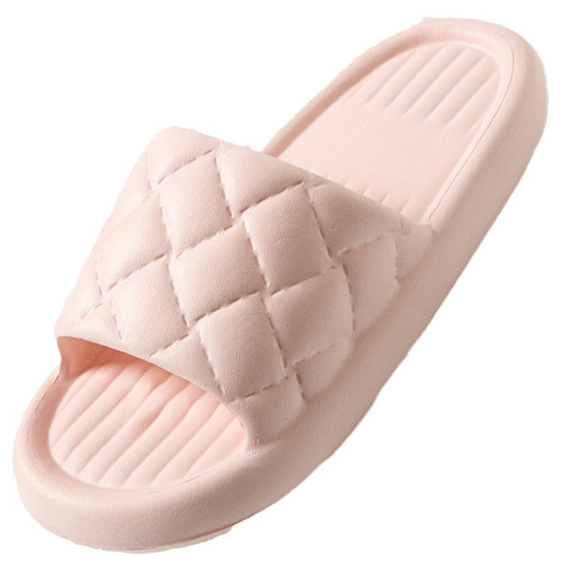 Rhombus EVA Slides | Unisex Non-Slip Lightweight Home Slippers | Indoor Outdoor Bathroom Shoes