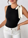 Vesper Bow Detail Sleeveless Bodysuit — product view 4
