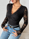Dahlia Lace Long-Sleeve Bodysuit — product view 4
