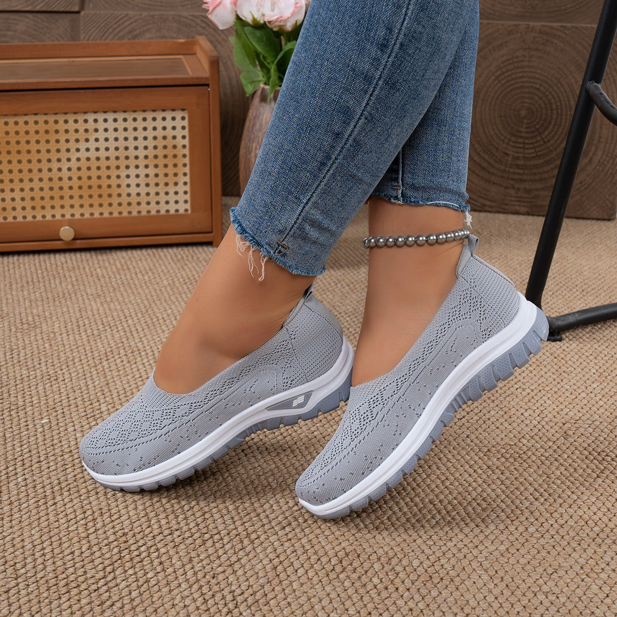 Flyknit Breathable Mesh Sneakers