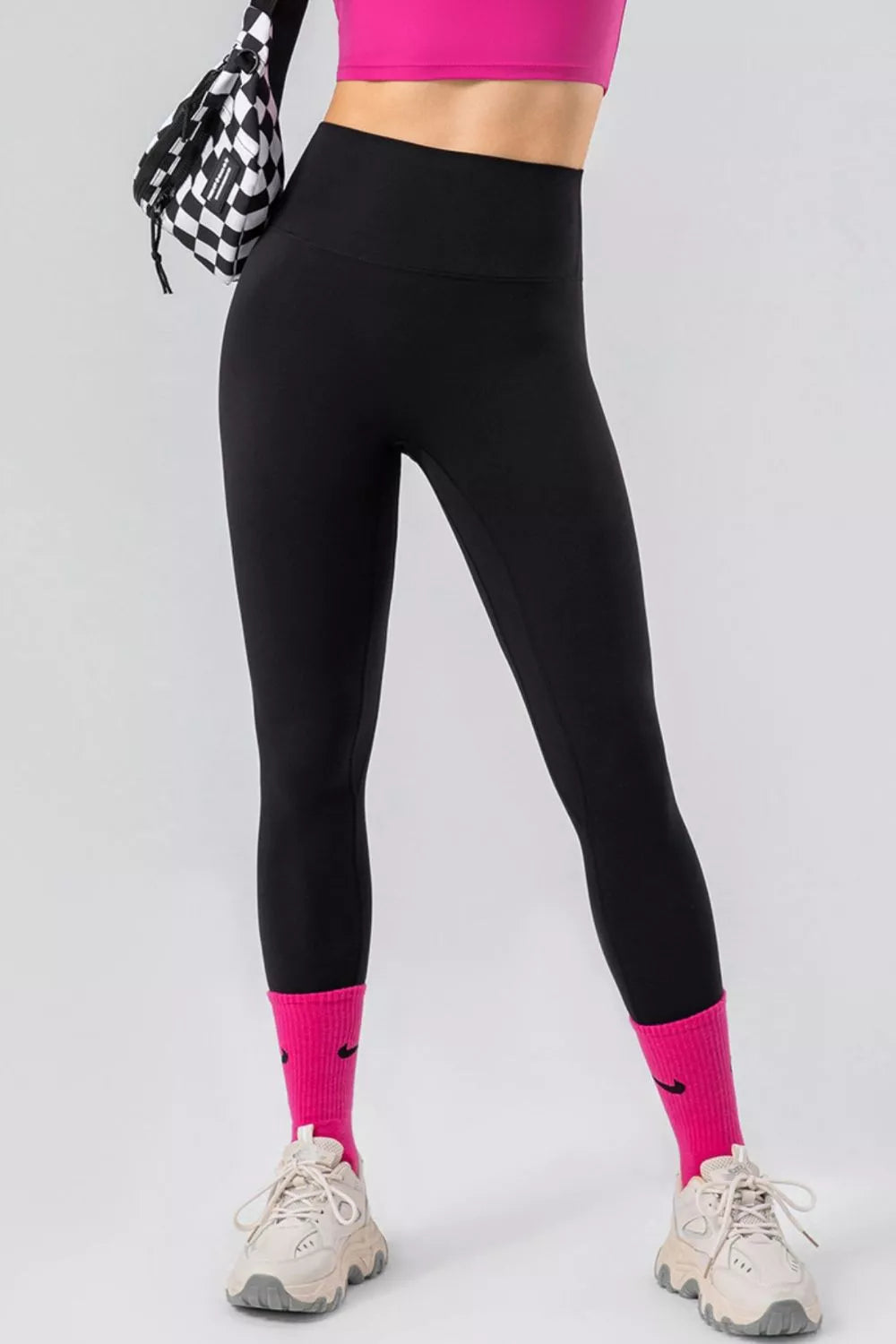 High-Waisted Stretch Seamless Active Leggings