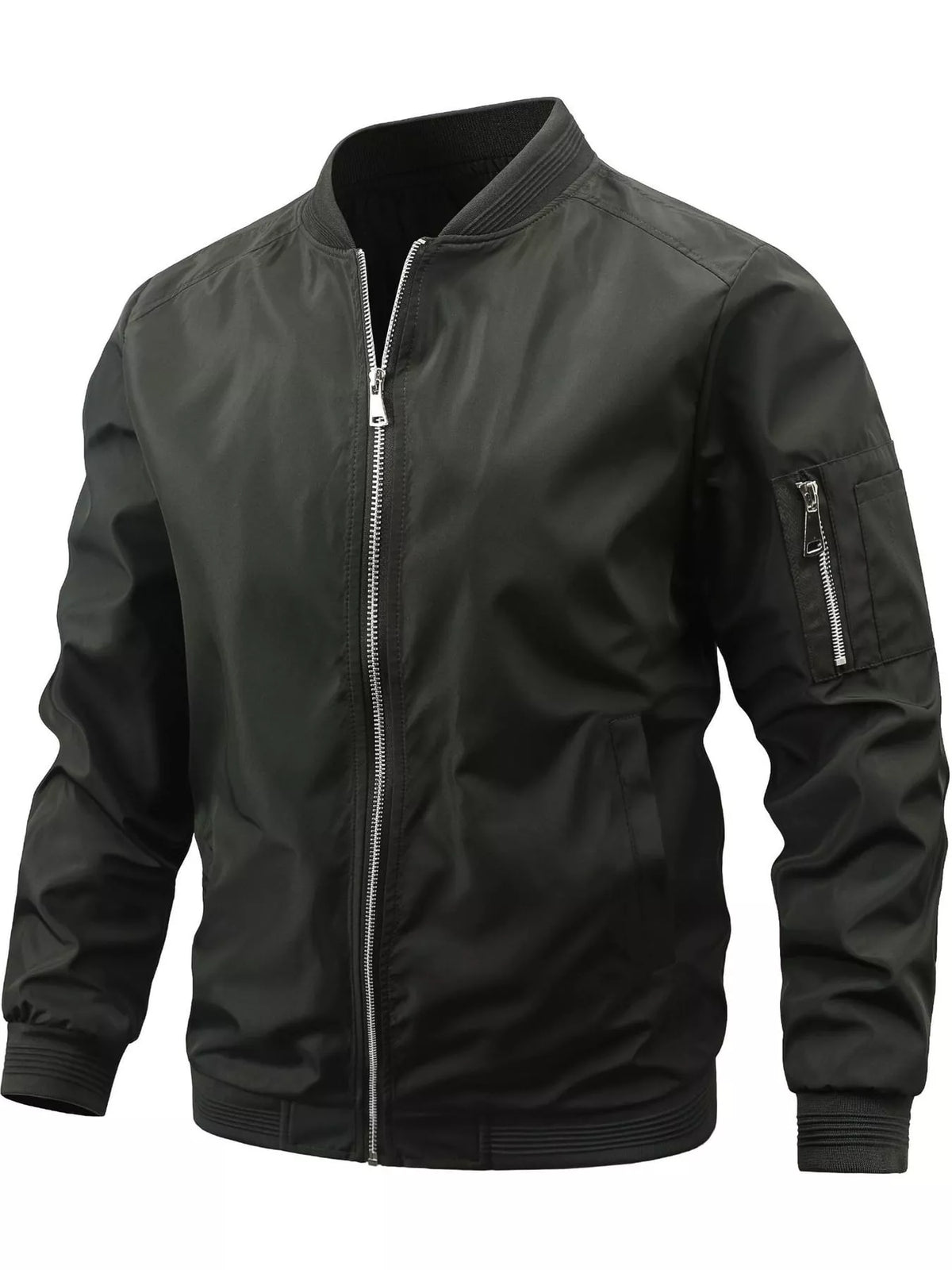 Men's Lightweight Bomber Jacket with Sleeve Pocket — photo 47