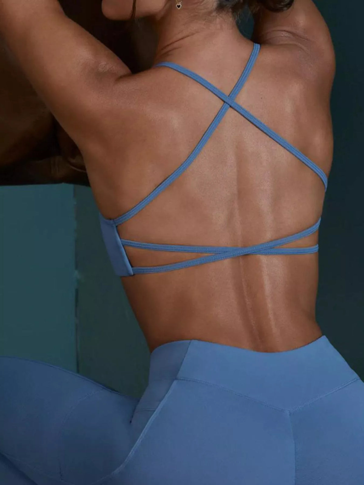 Seamless Cross-Waist Cami & Leggings Set