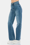 Judy Blue Blake Tummy-Control Cutoff-Hem Straight Jeans — product view 5