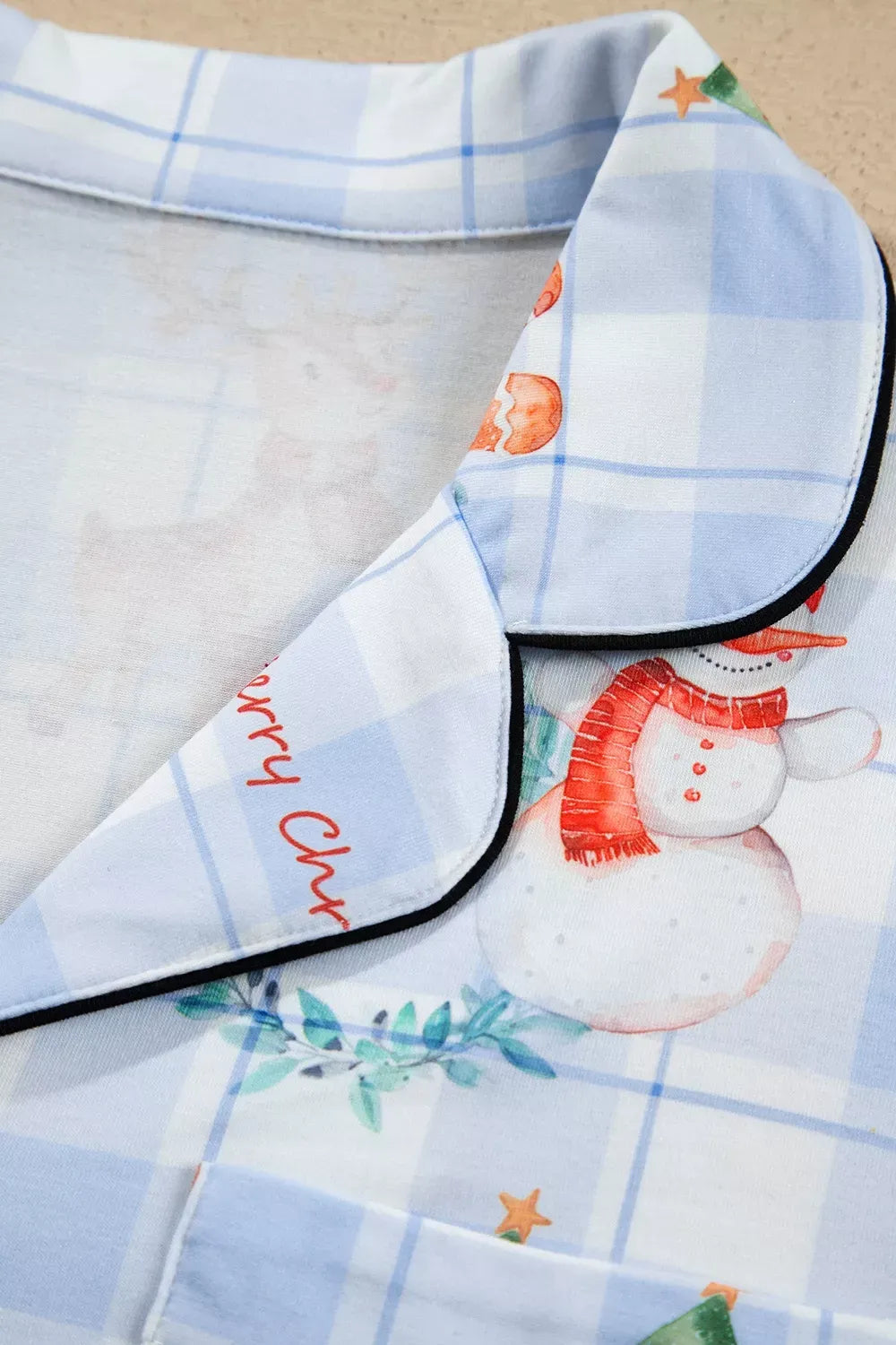 Women's Christmas Plaid Cartoon-Print Pajama Set — photo 13