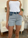 Judy Blue Marlowe Color Block Denim Shorts — product view 6