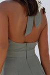 Women's cutout halter jumpsuit in four colors