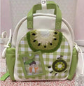 Kiwi Fruit Minimalist Backpack for Girls - Cute Dainty Sweet Design Women's Backpack