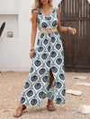 Dahlia Printed Slit Sleeveless Maxi Dress — product view 1