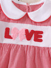 Little Orbit Gingham 'LOVE' Top and Shorts Set — product view 3