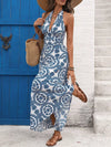 Isla Printed Halter Neck Maxi Dress — product view 1